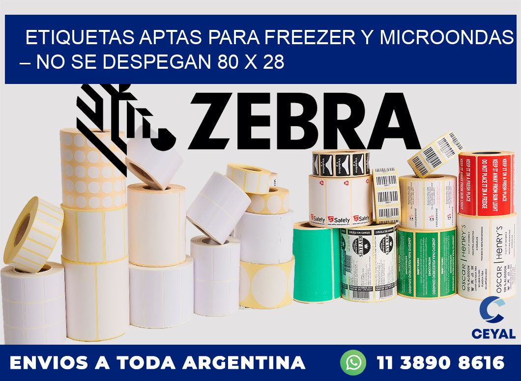 Etiquetas aptas para freezer y microondas – No se despegan 80 x 28