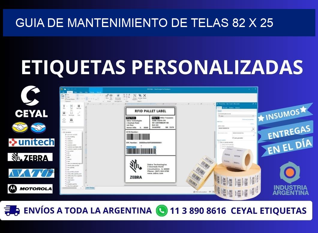 Guia de Mantenimiento de Telas 82 x 25