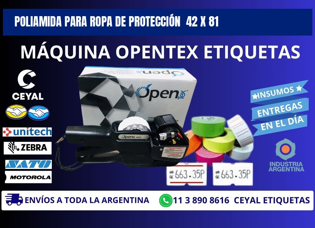 POLIAMIDA PARA ROPA DE PROTECCIÓN  42 x 81