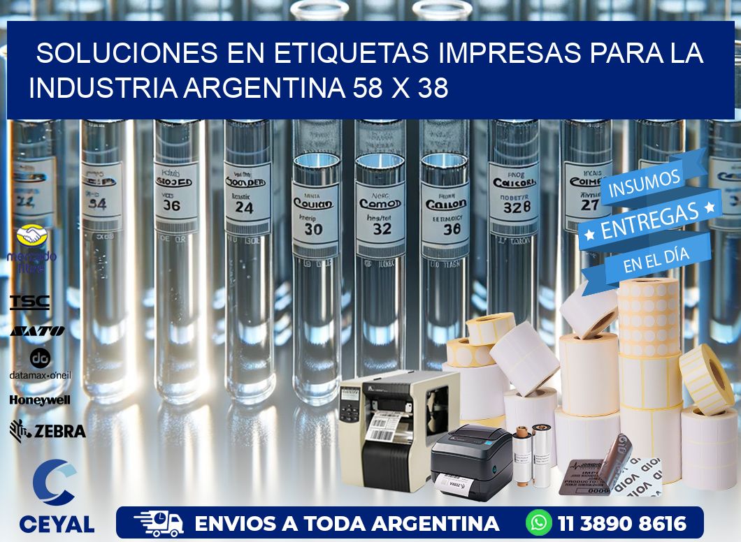 Soluciones en Etiquetas Impresas para la Industria Argentina 58 x 38