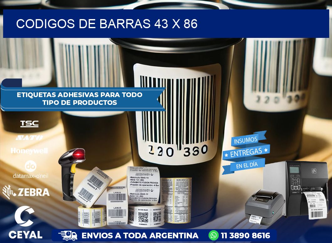 CODIGOS DE BARRAS 43 x 86