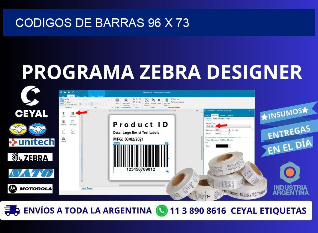 CODIGOS DE BARRAS 96 x 73