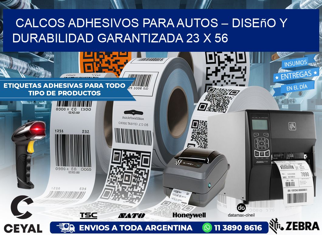 Calcos Adhesivos para Autos – Diseño y Durabilidad Garantizada 23 x 56