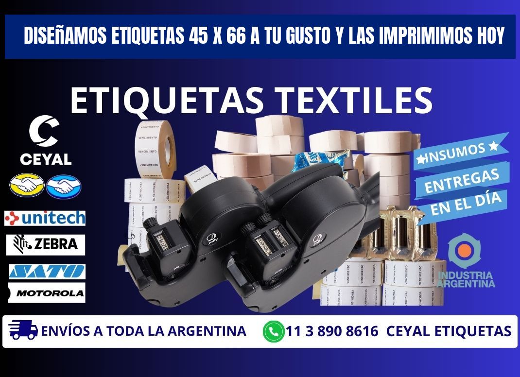 Diseñamos Etiquetas 45 x 66 a Tu Gusto y las Imprimimos Hoy