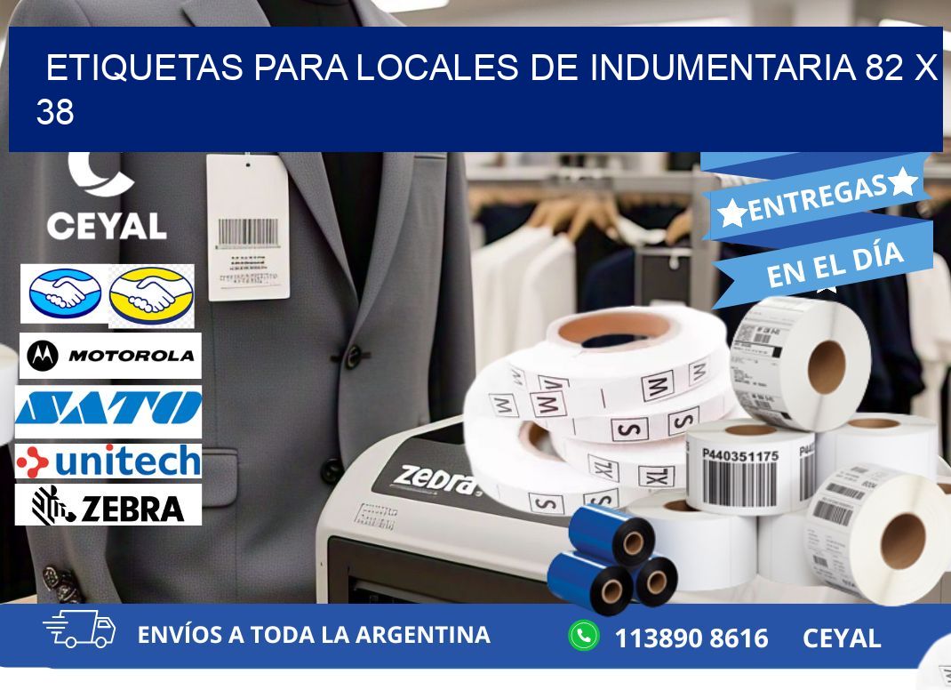 ETIQUETAS PARA LOCALES DE INDUMENTARIA 82 x 38