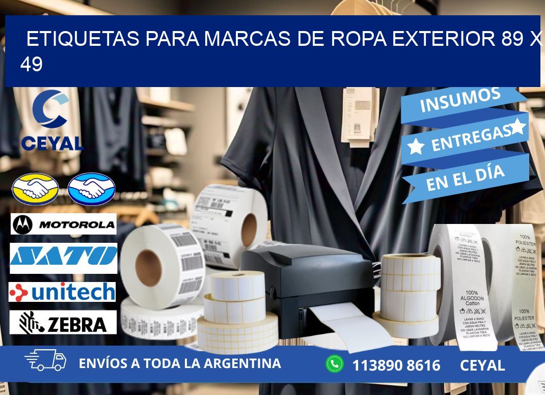 ETIQUETAS PARA MARCAS DE ROPA EXTERIOR 89 x 49