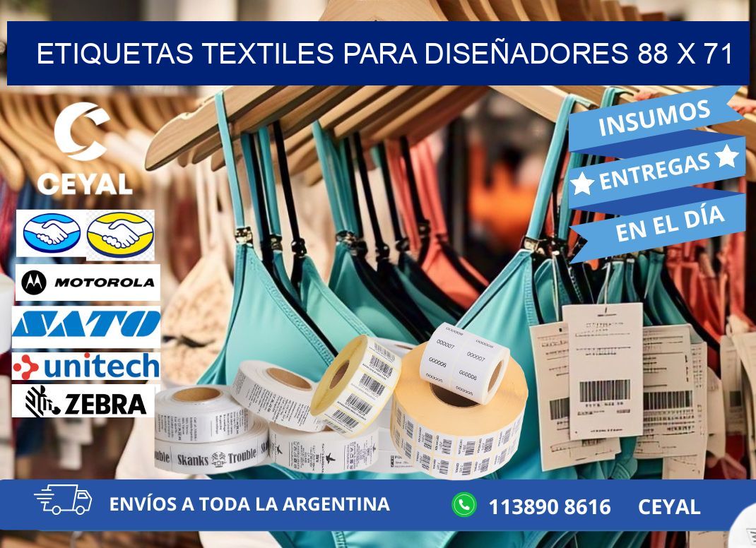 ETIQUETAS TEXTILES PARA DISEÑADORES 88 x 71