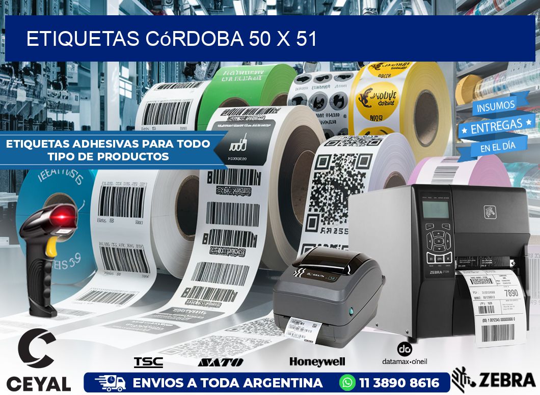 Etiquetas Córdoba 50 x 51