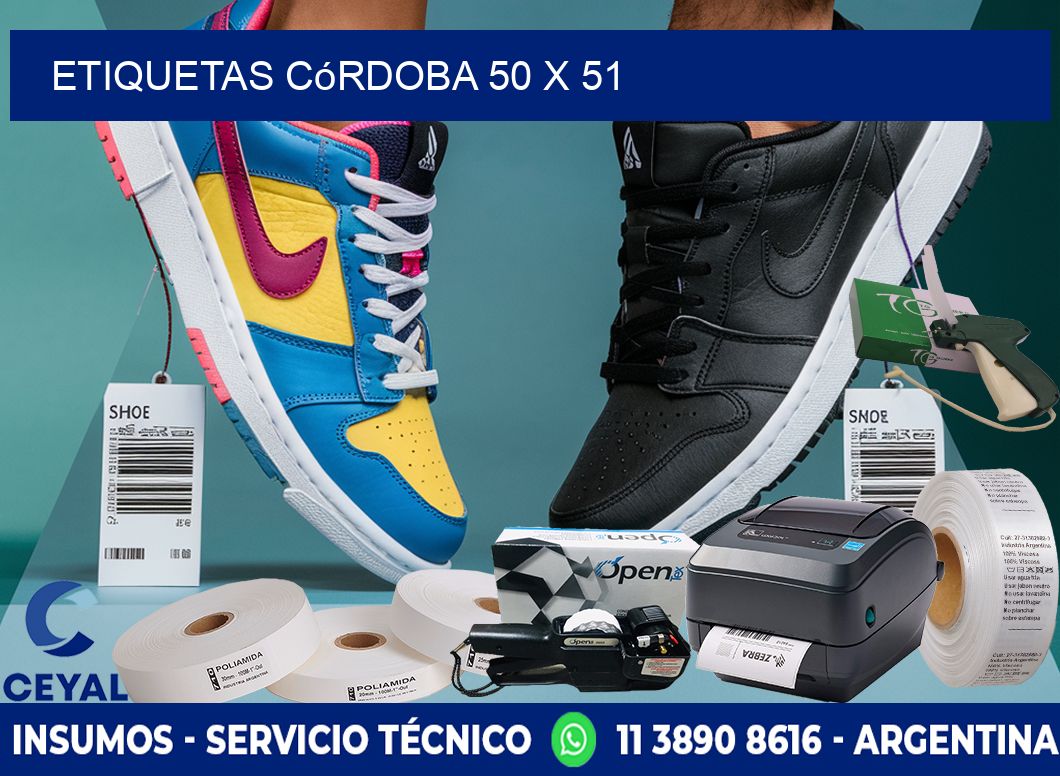 Etiquetas Córdoba 50 x 51