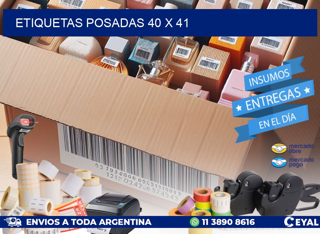 Etiquetas Posadas 40 x 41