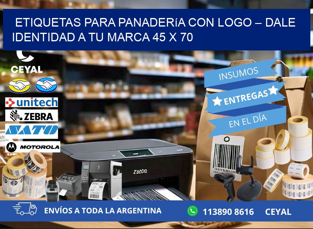 Etiquetas para panadería con logo – Dale identidad a tu marca 45 x 70