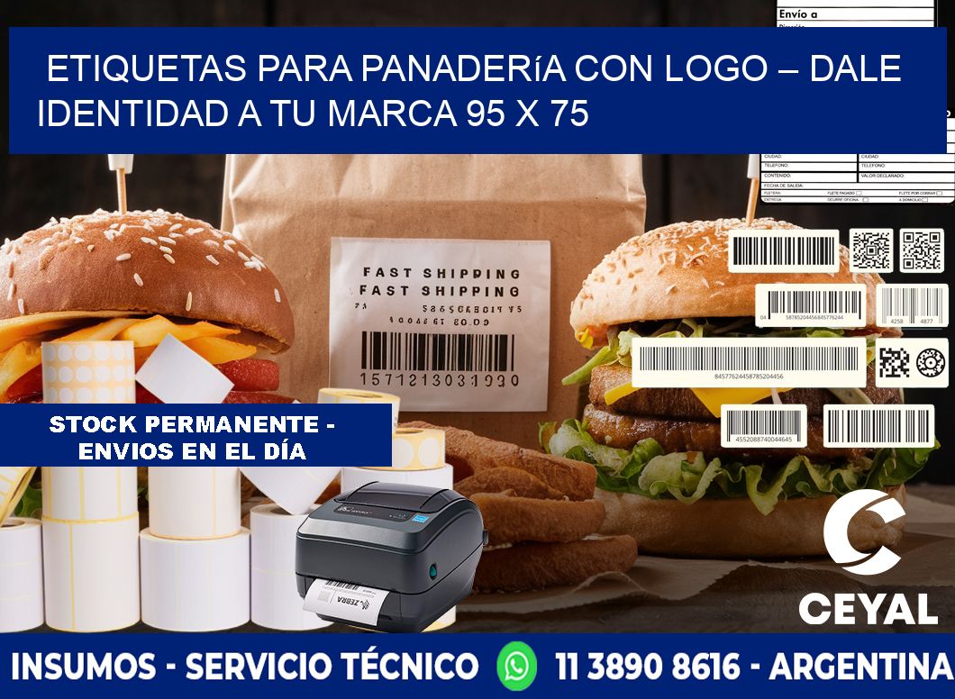 Etiquetas para panadería con logo – Dale identidad a tu marca 95 x 75