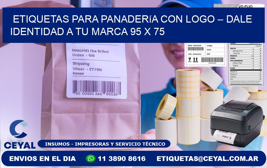 Etiquetas para panadería con logo – Dale identidad a tu marca 95 x 75
