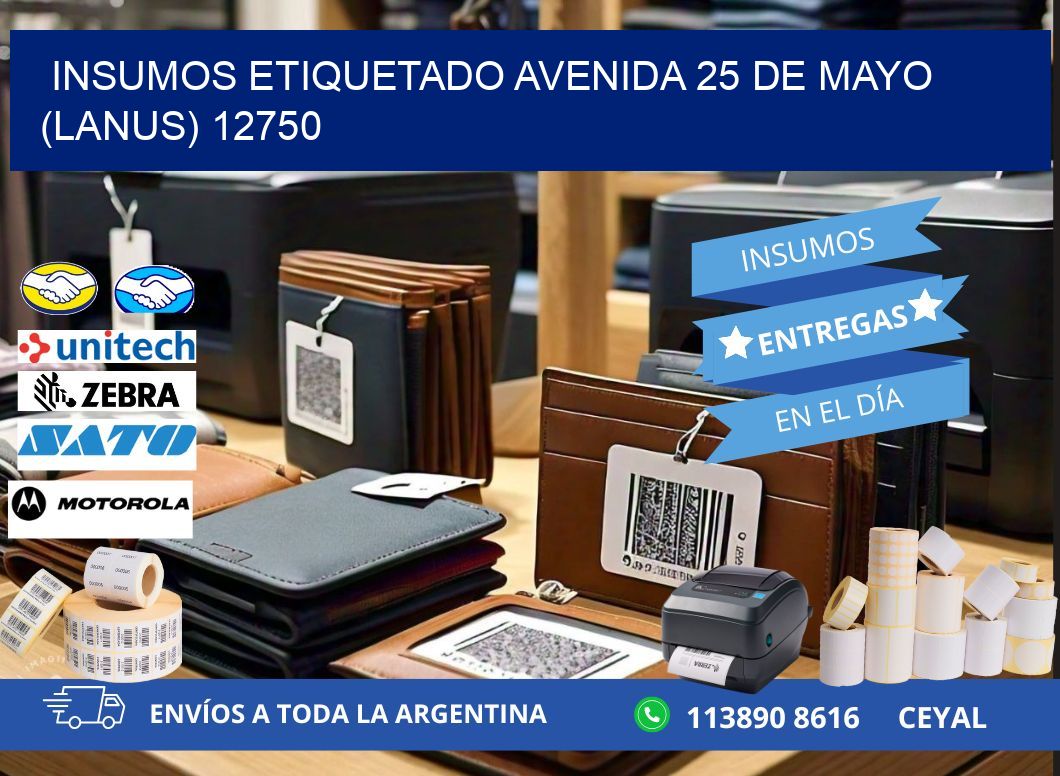 INSUMOS ETIQUETADO Avenida 25 de Mayo (lanus) 12750