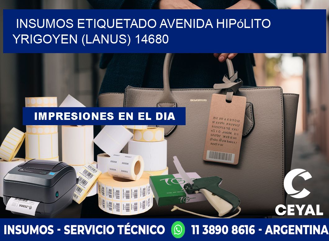 INSUMOS ETIQUETADO Avenida Hipólito Yrigoyen (lanus) 14680