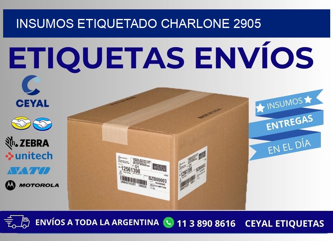 INSUMOS ETIQUETADO Charlone 2905