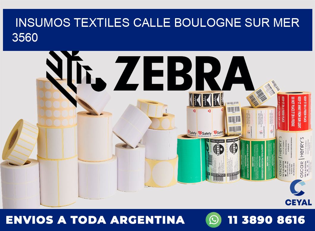 INSUMOS TEXTILES CALLE BOULOGNE SUR MER 3560