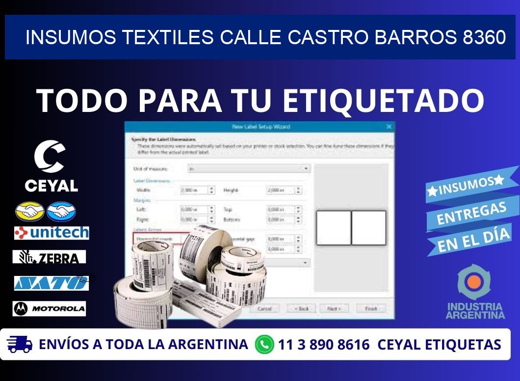 INSUMOS TEXTILES CALLE CASTRO BARROS 8360
