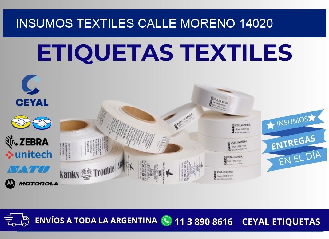 INSUMOS TEXTILES CALLE MORENO 14020