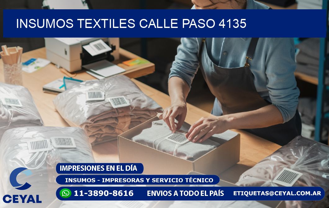 INSUMOS TEXTILES CALLE PASO 4135