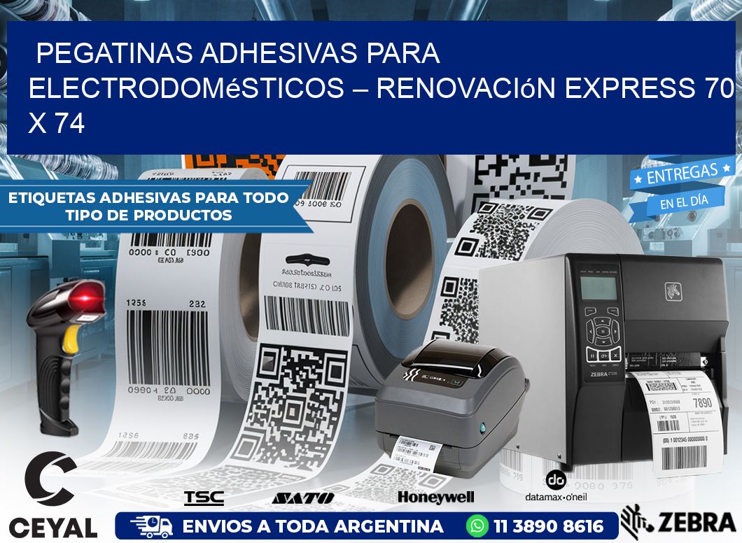 Pegatinas Adhesivas para Electrodomésticos – Renovación Express 70 x 74