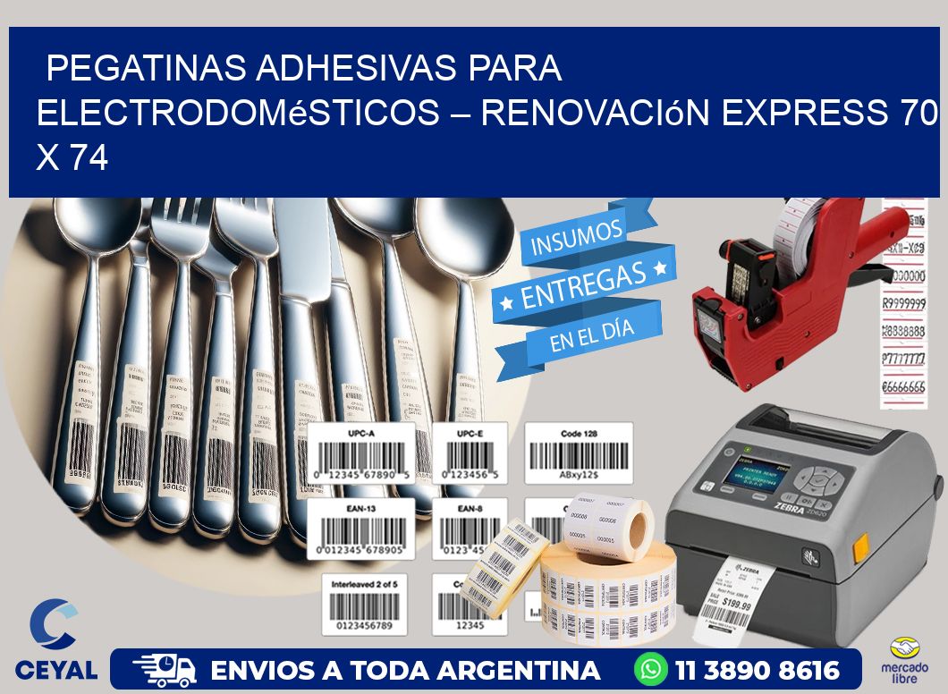 Pegatinas Adhesivas para Electrodomésticos – Renovación Express 70 x 74