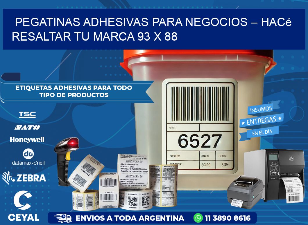 Pegatinas Adhesivas para Negocios – Hacé Resaltar Tu Marca 93 x 88