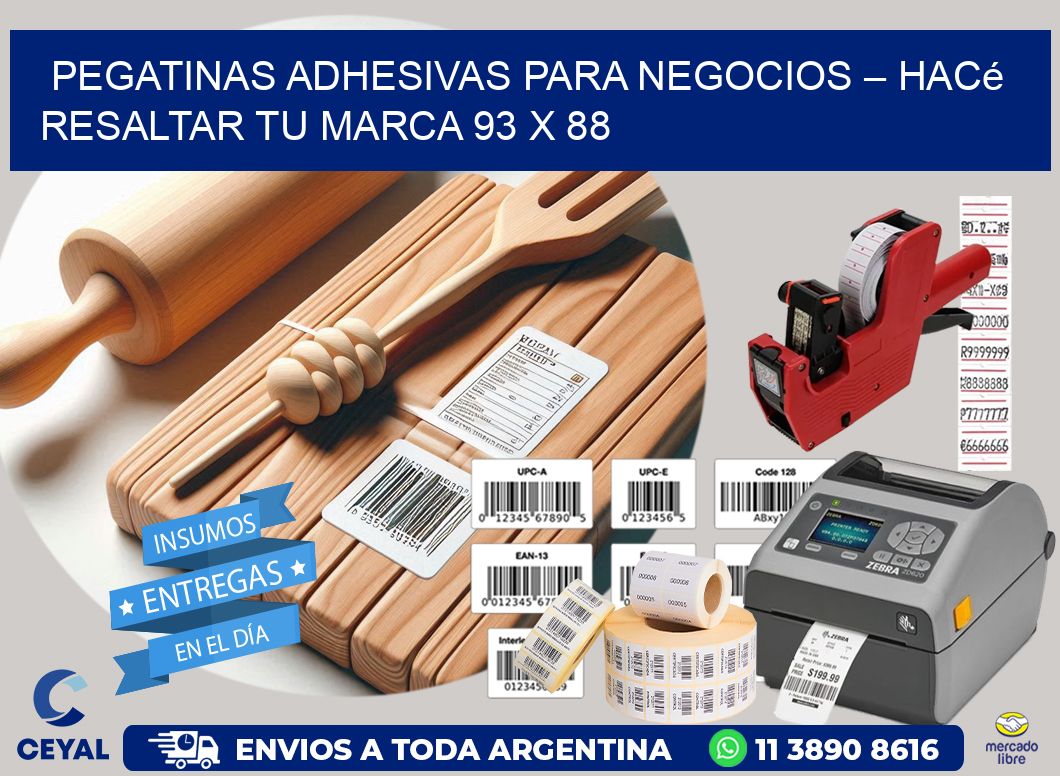 Pegatinas Adhesivas para Negocios – Hacé Resaltar Tu Marca 93 x 88