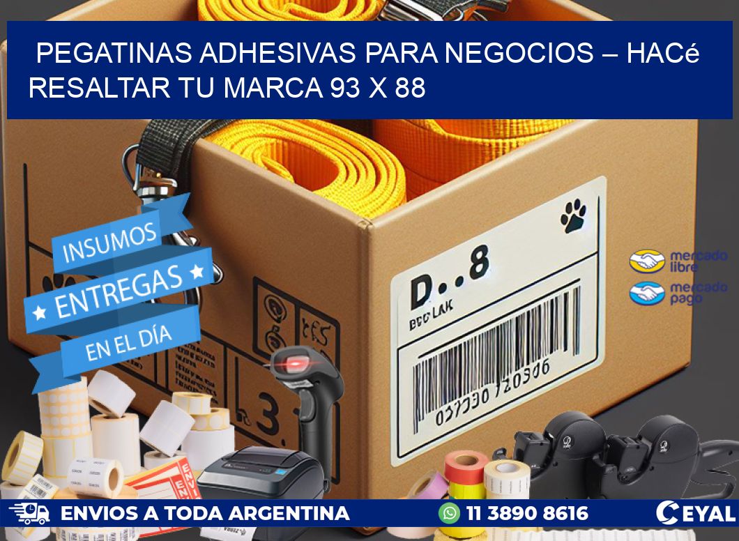 Pegatinas Adhesivas para Negocios – Hacé Resaltar Tu Marca 93 x 88