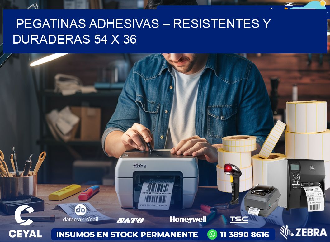 Pegatinas Adhesivas – Resistentes y Duraderas 54 x 36