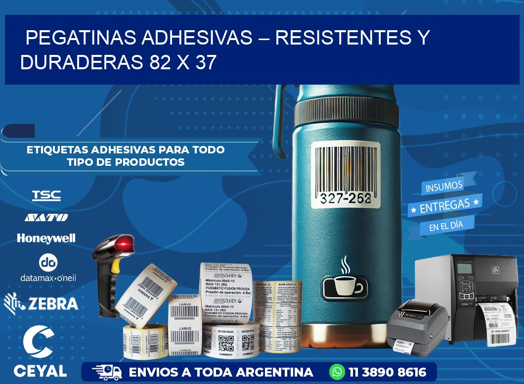 Pegatinas Adhesivas – Resistentes y Duraderas 82 x 37