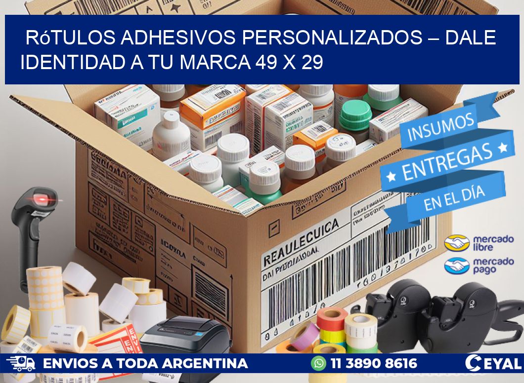 Rótulos Adhesivos Personalizados – Dale Identidad a Tu Marca 49 x 29