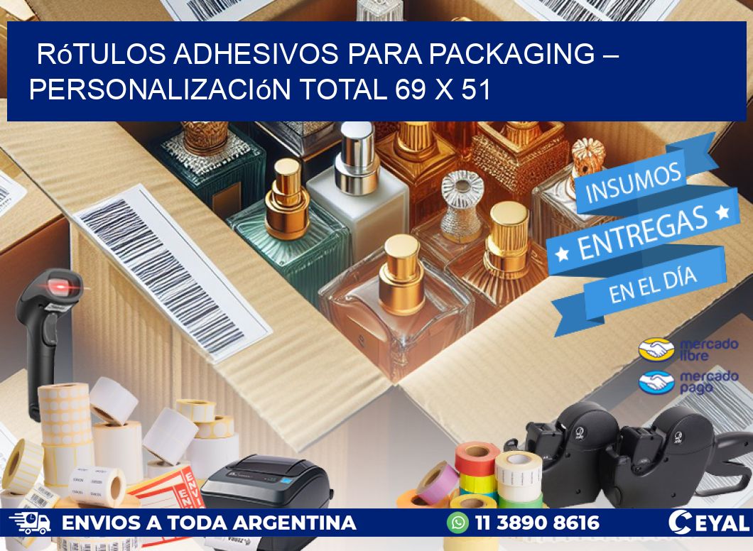 Rótulos Adhesivos para Packaging – Personalización Total 69 x 51