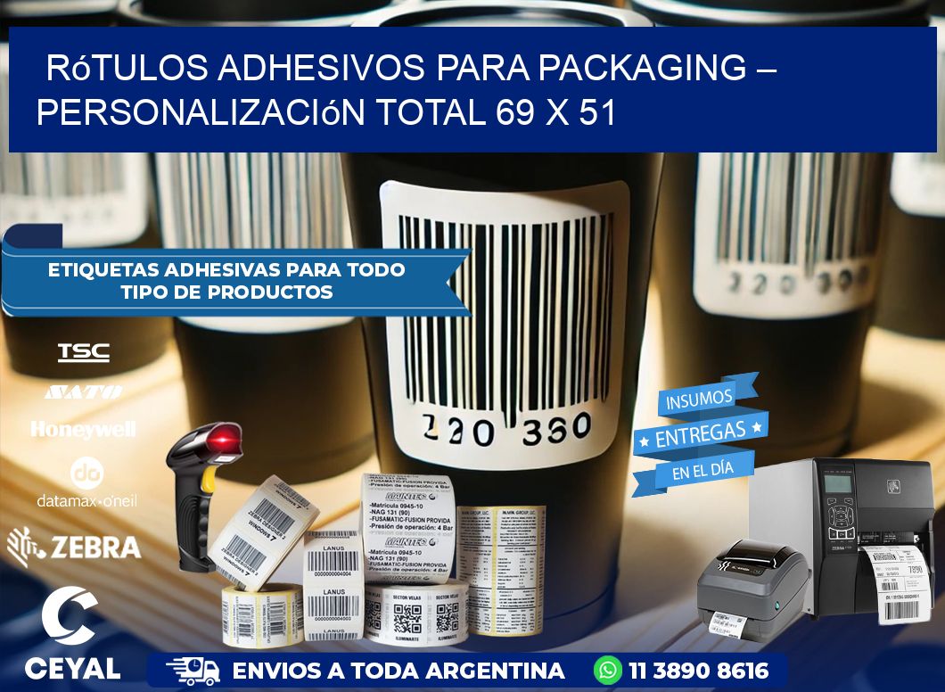 Rótulos Adhesivos para Packaging – Personalización Total 69 x 51