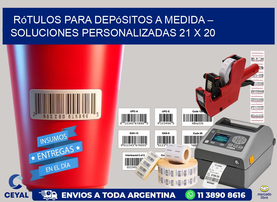 Rótulos para Depósitos a Medida – Soluciones Personalizadas 21 x 20