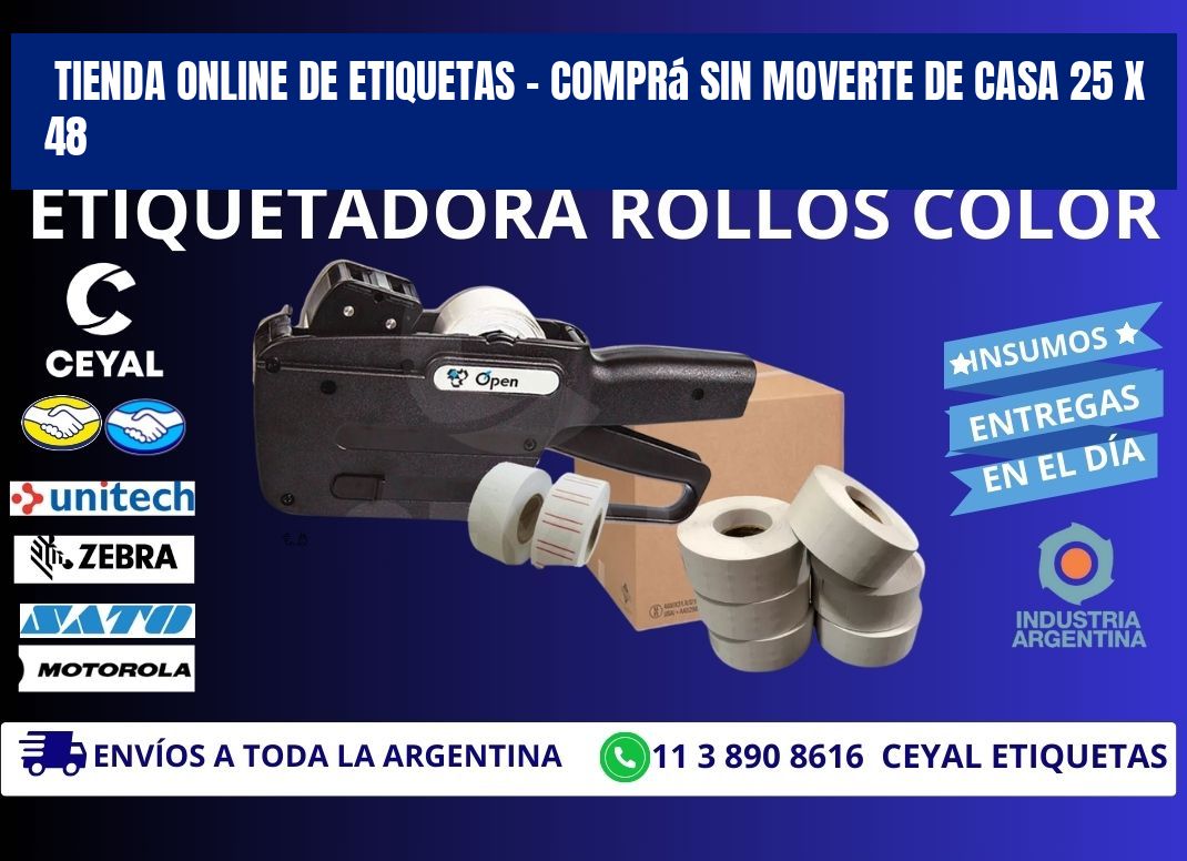 Tienda Online de Etiquetas – Comprá Sin Moverte de Casa 25 x 48