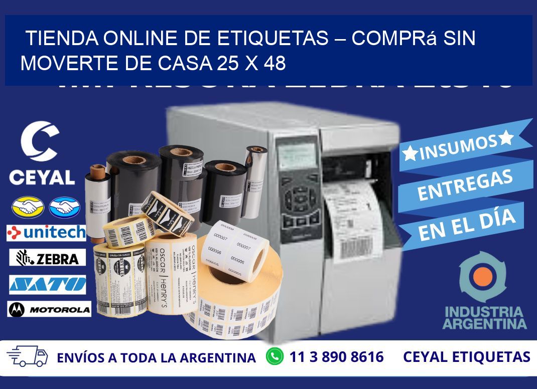 Tienda Online de Etiquetas – Comprá Sin Moverte de Casa 25 x 48