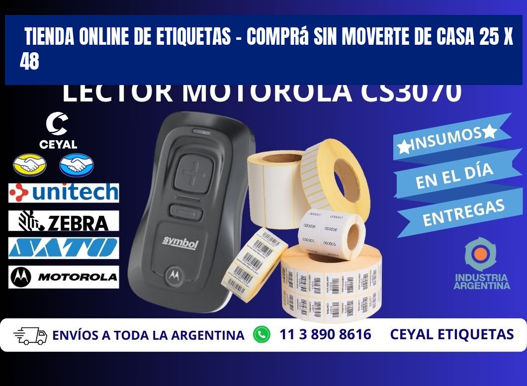 Tienda Online de Etiquetas – Comprá Sin Moverte de Casa 25 x 48