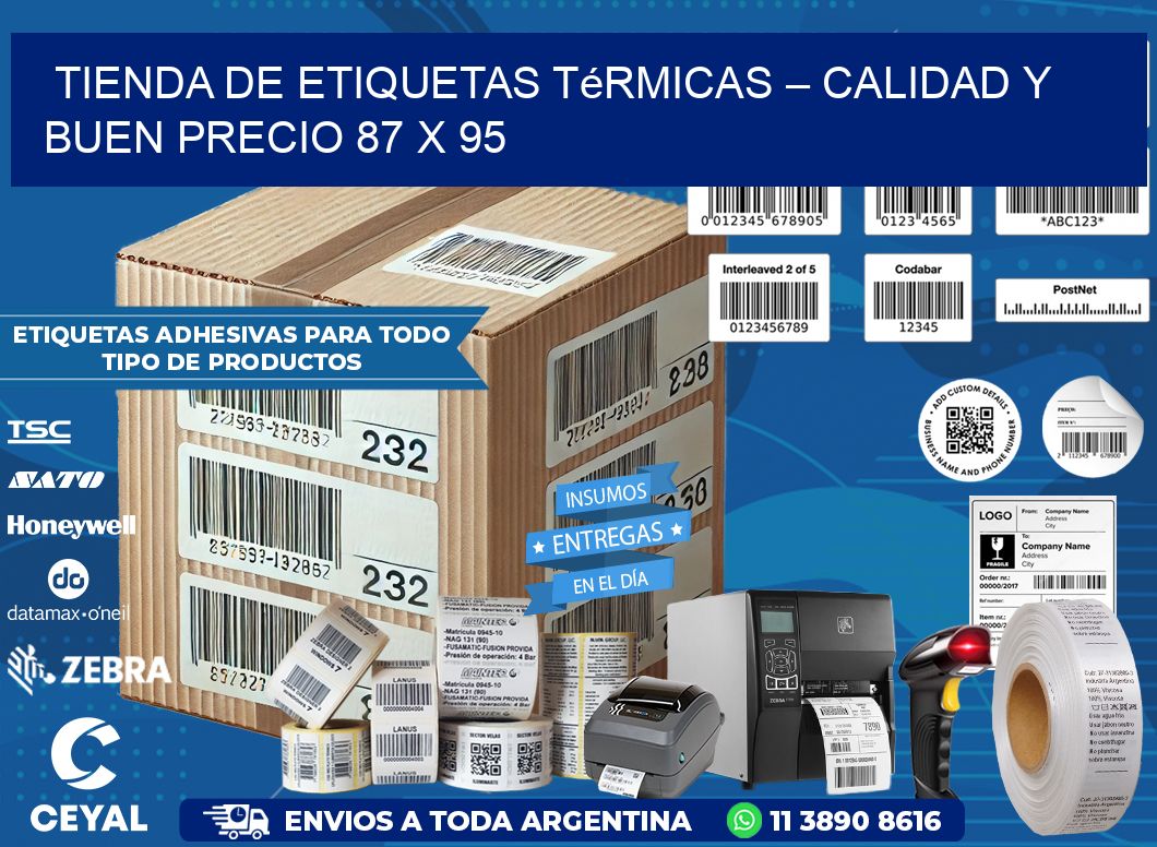 Tienda de Etiquetas Térmicas – Calidad y Buen Precio 87 x 95