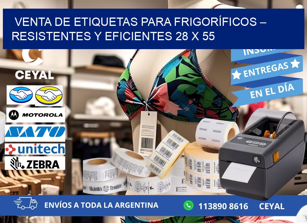 VENTA DE ETIQUETAS PARA FRIGORÍFICOS – RESISTENTES Y EFICIENTES 28 x 55