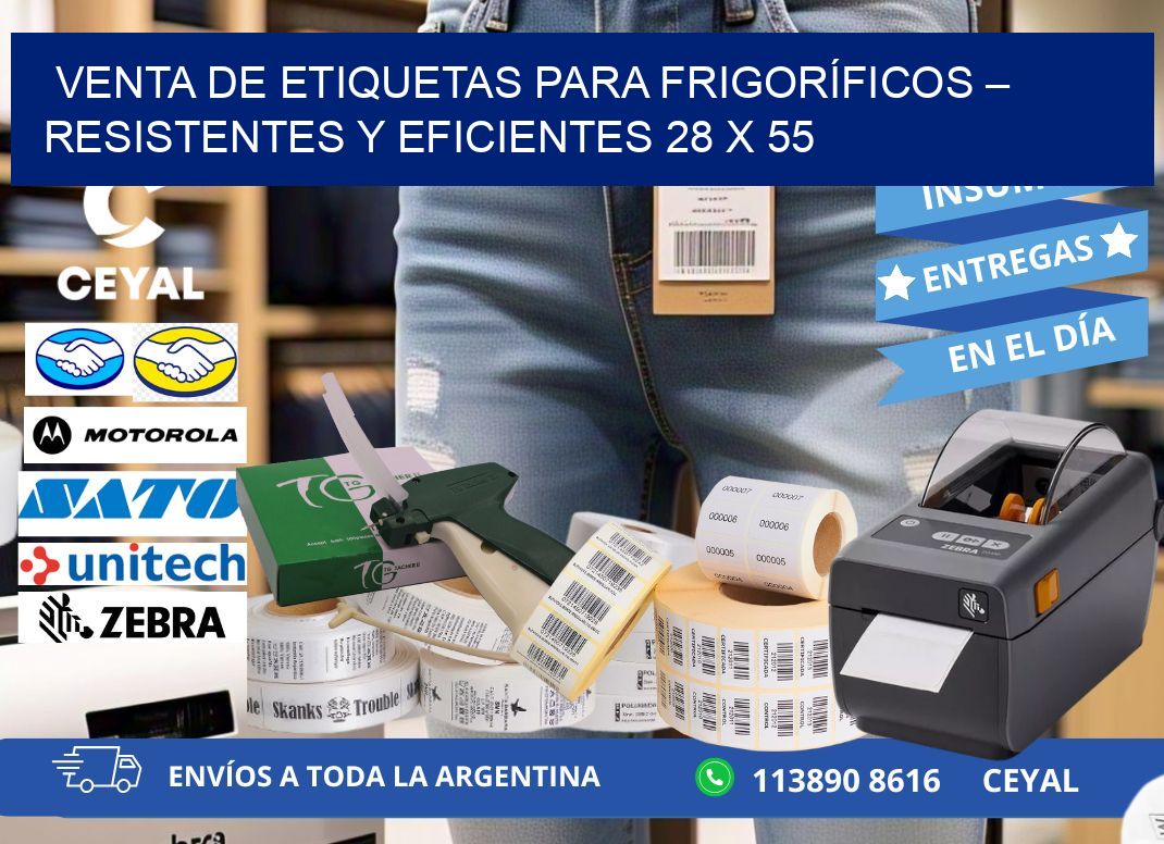 VENTA DE ETIQUETAS PARA FRIGORÍFICOS – RESISTENTES Y EFICIENTES 28 x 55