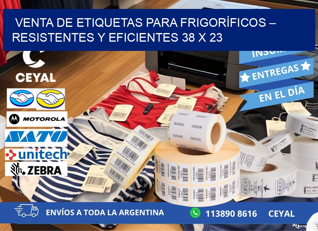 VENTA DE ETIQUETAS PARA FRIGORÍFICOS – RESISTENTES Y EFICIENTES 38 x 23