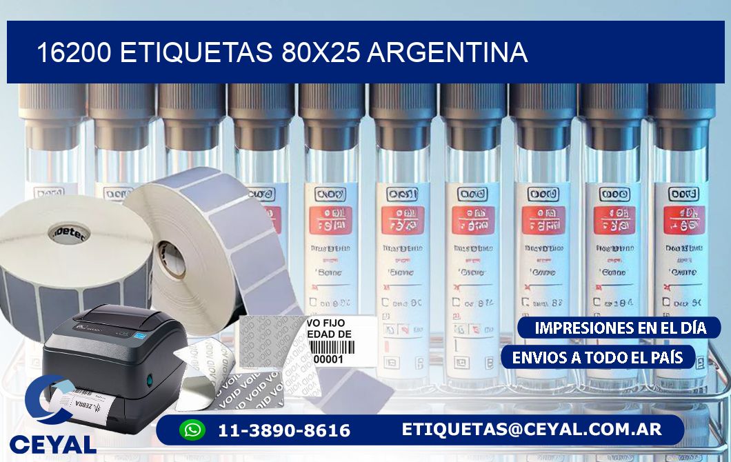 16200 ETIQUETAS 80x25 argentina