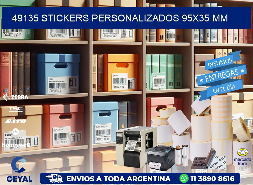 49135 STICKERS PERSONALIZADOS 95x35 mm