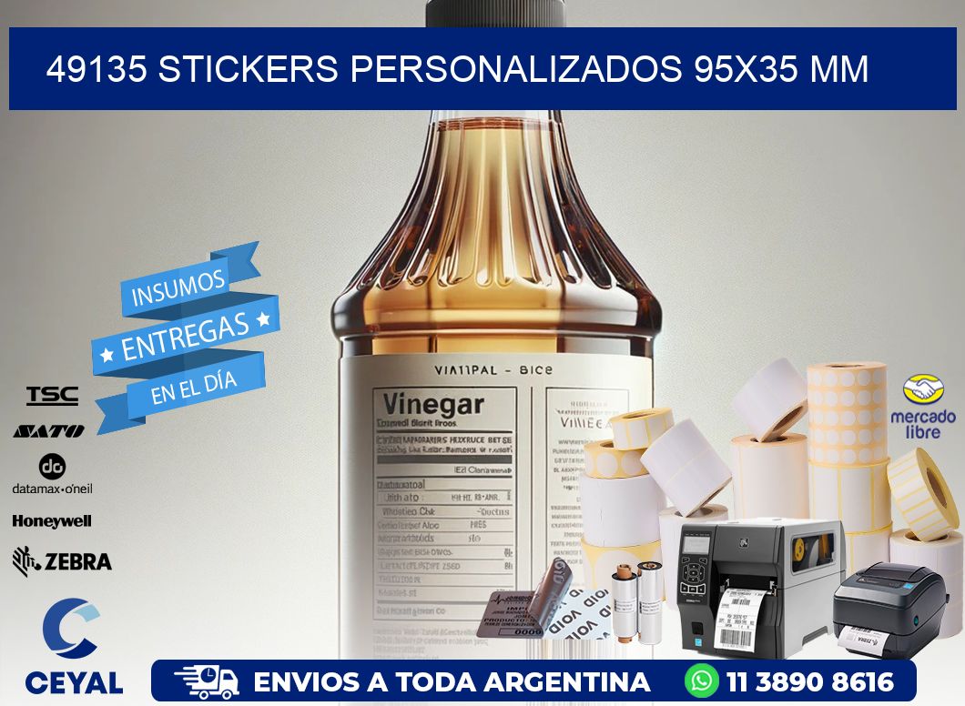 49135 STICKERS PERSONALIZADOS 95x35 mm