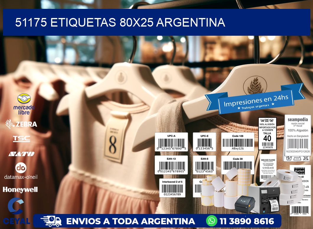 51175 ETIQUETAS 80x25 argentina