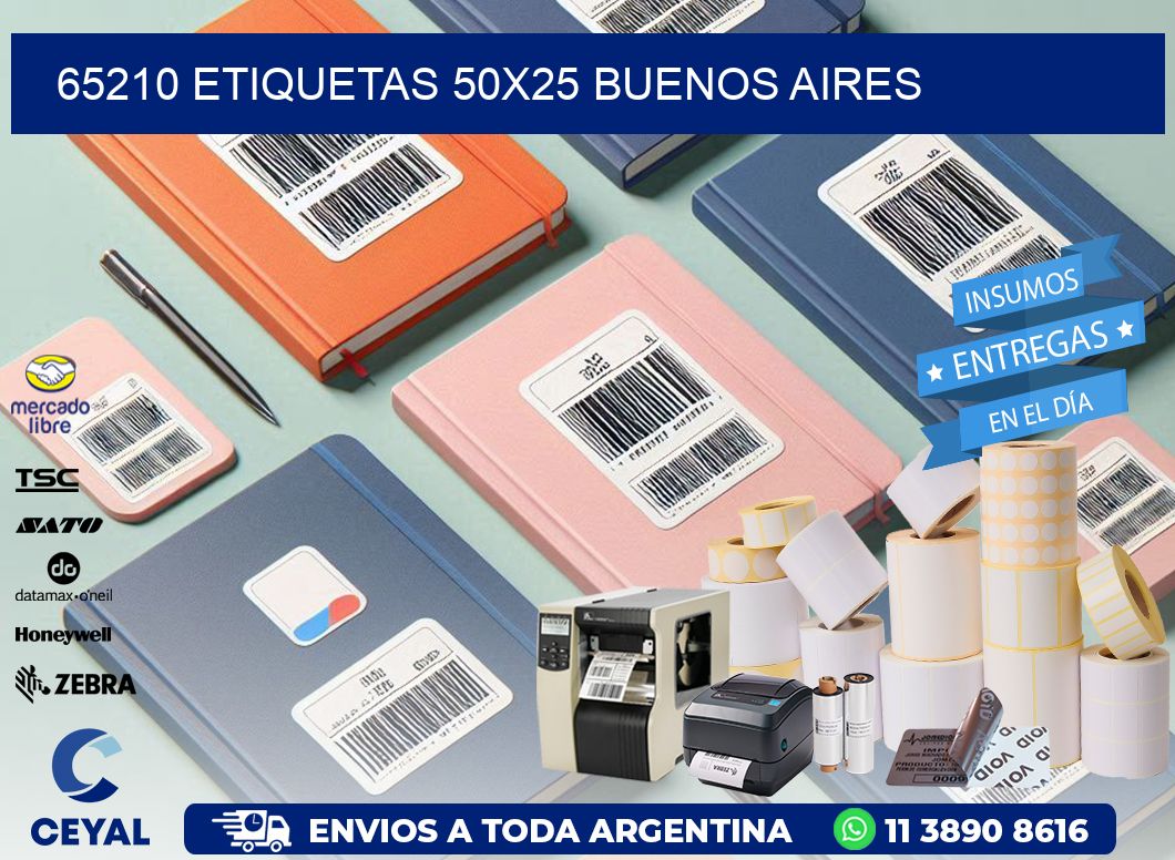 65210 ETIQUETAS 50x25 buenos aires
