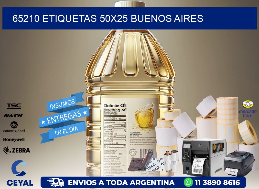 65210 ETIQUETAS 50x25 buenos aires