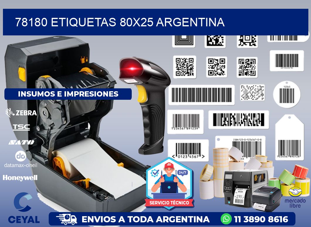 78180 ETIQUETAS 80x25 argentina