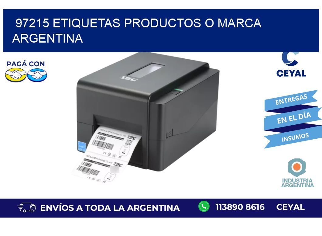 97215 ETIQUETAS PRODUCTOS O MARCA ARGENTINA